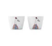 Mikasa Tipperleyhill 2pc Porcelain Egg Cup Set with Duck print, Gift Boxed 5cm - White - Porcelain - Egg Cup