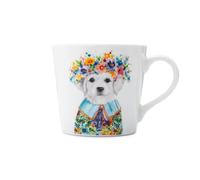 Mikasa Tipperleyhill 380ml Fine China Mug, Puppy, Sleeved Mikasa Multicolor