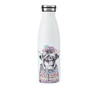 MIKASA Tipperleyhill Double-Walled Stainless Steel Bottle, 500ml Vacuum-Insulated Drinks Bottle Keeps Drinks Cold and Hot, BPA-Free Stainless Steel Hydration Bottle with Highland Cow Print