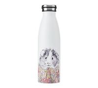 Mikasa Tipperleyhill Double-Walled Stainless Steel Bottle, 500ml Vacuum-Insulated Drinks Bottle Keeps Drinks Cold and Hot, BPA-Free Stainless Steel Hydration Bottle with Guinea Pig Print
