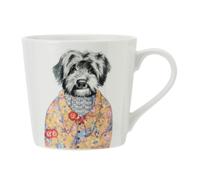 Mikasa TipperleyHill Fine China Mug, Cockapoo Dog Print, 380ml - White - Clay - Mug
