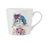 MIKASA TipperleyHill Fine China Mug, Rabbit Print Mug for Coffee and Tea, China Coffee Cup, 380ml, Rabbit Themed Collection, Ideal for Gifting