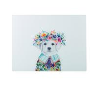 Mikasa TipperleyHill Glass Work Surface Protector, Colourful Puppy Design Mikasa Multicolor