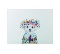 Mikasa Tipperleyhill Glass Worktop Protector, Quirky Colourful Illustrated Dog Worktop Saver, Easy to Clean Surface Protector, Kitchen Improvement, 40 x 30cm