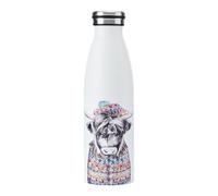 Mikasa Tipperleyhill Highland Cow Double-Walled Stainless Steel Water Bottle, 500ml in White Mikasa White