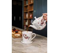 Mikasa TipperleyHill Robin Fine China Teapot 650ml in White Mikasa White