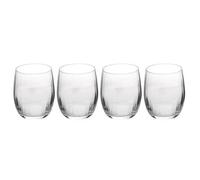 Mikasa Treviso 4-Piece Crystal Stemless Wine Glass Set, 350ml