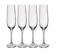 Mikasa Treviso Clear Glass Champagne Glasses Dishwasher Safe 400Ml Gift Boxed Pack Of 4