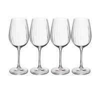 Mikasa Treviso Crystal White Wine Glasses, Set Of 4, 350Ml, White