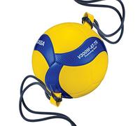 MIKASA V300W-AT-TR Official Size, tethered Training Volleyball,Blue/Yellow