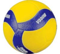MIKASA V330W, Competition Club Indoor Game Volleyball, Blue/Yellow
