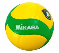 Mikasa Sports V200W CEV Champions League Volleyball, Green/yellow