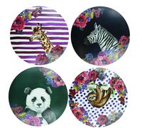 Mikasa Wild At Heart Cork Round Placemats, Set Of 4, 25Cm, White