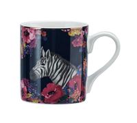 Mikasa Wild at Heart Zebra Print Mug, 280ml in Black Mikasa Black