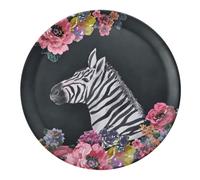 Mikasa Wild at Heart Zebra Round Tray, 36cm - Multicolour - Melamine - Serving Tray