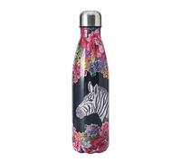 Mikasa Wild At Heart Zebra Water Bottle Navy
