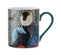Mikasa x Sarah Arnett Porcelain Mug, 350ml, Monkey Print - Multicolour - Porcelain - Mug