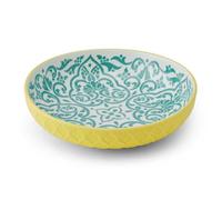 MIKASA Yellow Blue Geometric 21cm Coupe Bowl