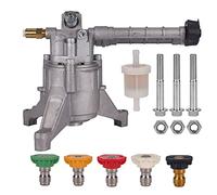 Mikatesi 7/8" Shaft Vertical Pressure Washer Pump 2600-3000 PSI @2.5 GPM OEM & Power Washer Pump Replacement with Troy Bilt SRMW22G26-EZ Briggs&Stratton Craftsman AR Honda Front Inlet/Outlet
