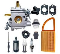 Mikatesi BR600 Carburetor Kit for Stihl BR500 BR550 BR600 BR700 BR 500 550 600 700 Backpack Leaf Blower Replaces Zama C1Q-S183 4282-120-0606 Parts - with 4282 141 0300 Air Filter Tank Vent Kit