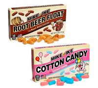 Mike and Ike Root Beer Float (141g) and Cotton Candy (141g) Sugar Candy Mixed