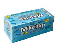 Mike and Ike Sour Blue Raspberry Candy, 22g Packs, Case of 24