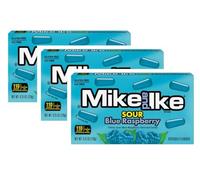 Mike and Ike Sour Blue Raspberry Flavoured Candy Theater Box 120g (Pack of 3)