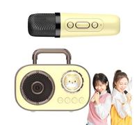 Mike And Speaker Set Double Microphone Connection, Portable Audio Supplies | Portable Wireless Speaker with Microphone Two Microphone Input for Portable Audio Supplies, Home Parties, Outdoor Singi