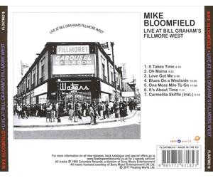 MIKE BLOOMFIELD (GUITAR)/MICHAEL BLOOMFIELD - LIVE AT BILL GRAHAM'S FILLMORE WES