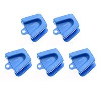 Mike Dental Blue Medium Size Silicone Mouth Prop 121 Degree Centigrade Autoclavable Disposable Mouth Prop in Pedo Size for Home and Clinic (5pcs/ Pack)