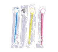 Mike Dental Colorful Mouth Exam Mirrors Plastic Instrument Mirror 100 PCS (Color Random)