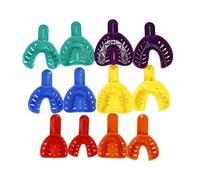 Mike Dental Impression Tray Plastic New 6 Sizes Autoclavable for Adult/Children