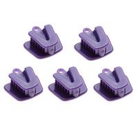 Mike Dental Purple Small Size Silicone Mouth Prop 121 Degree Centigrade Autoclavable Disposable Mouth Prop in Pedo Size for Home and Clinic (5pcs/ Pack)