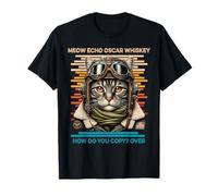Mike Echo Oscar Whisky How Do You Copy Over Cat Vintage T-Shirt