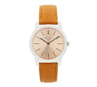 Mike Ellis New York Women's Quartz Watch with Beige Dial Analogue Display and Imitation Leather Beige - SL4527B10