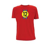 Mike Hailwood Inspired T Shirt Motorbike Bike Biker 1978 Senior TT Martini Racing Cafe Racer (X Large, Red)