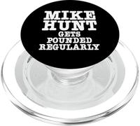 Mike Hunt Gets Pounded Regularly Funny Adult Humor PopSockets PopGrip for MagSafe