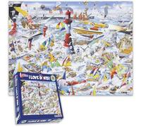 Mike Jupp Jigsaw Puzzles - I Love Boats - 1000 Piece Jigsaw Puzzle For Adults | Made In Britain | 66cm X 50cm