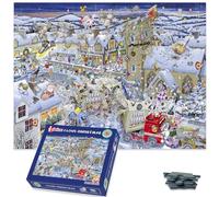 Mike Jupp Jigsaw Puzzles - I Love Christmas - 1000 Piece Jigsaw Puzzle For Adults | Made In Britain | 66cm X 50cm