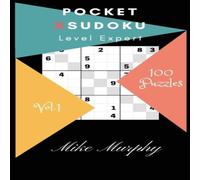 Mike Murphy Pocket X-Sudoku: Level Expert 100 Puzzles Paperback Book Mike Murphy Multicolor