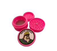 Mike Nolan - Big LEZ Show - Never Exhale - Herb Grinder - Judge Grinda - 3D Printed (Pink, Catcher)