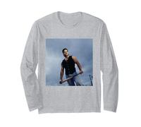 Mike Piazza Baseball Catcher NY Mets MLB by Michael Grecco Long Sleeve T-Shirt