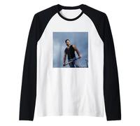 Mike Piazza Baseball Catcher NY Mets MLB by Michael Grecco Raglan Baseball Tee