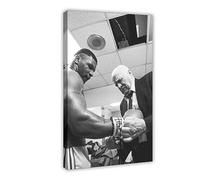 Mike Tyson And Cus D'Amato, Mike Tyson Vintage Photo Poster Canvas Poster Wall Art Decor Print Picture Paintings for Living Room Bedroom Decoration Frame-style 08x12inch(20x30cm)