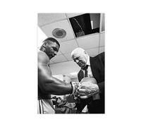 Mike Tyson And Cus D'Amato, Mike Tyson Vintage Photo Poster Canvas Poster Wall Art Decor Print Picture Paintings for Living Room Bedroom Decoration Unframe-style 20x30inch(50x75cm)