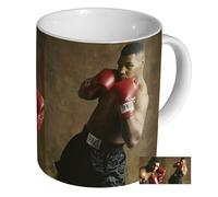 Mike Tyson Boxing Legend Studio - Ceramic Coffee & Tea Mug 11oz - Durable Glossy White Cup - Iconic Studio Portrait of The Heavyweight Champion