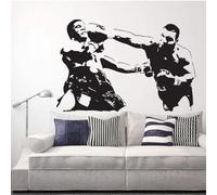 Mike Tyson Boxing Sports Vinyl Sticker Boxing Club Wall Art Decal Boy Room Decoration Murals Wallpaper 42X63CM