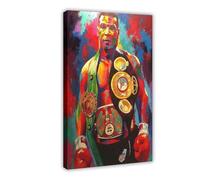 Mike Tyson Posters Boxing Picture (4) Canvas Poster Bedroom Decor Landscape Office Room Decor Gift 12x18inch(30x45cm)