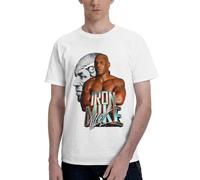 Mike Tyson Short Shirt Sports Shirt Men Tee Funny T-Shirt Casual Crewneck Tshirt Fashion Short Sleeve Top Black