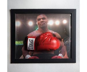 Mike Tyson Signed Boxing Glove - Framed